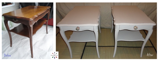 Grey side tables @ Pivot~Paint~Create
