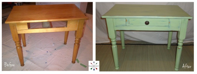 Small green table @ Pivot~Paint~Create